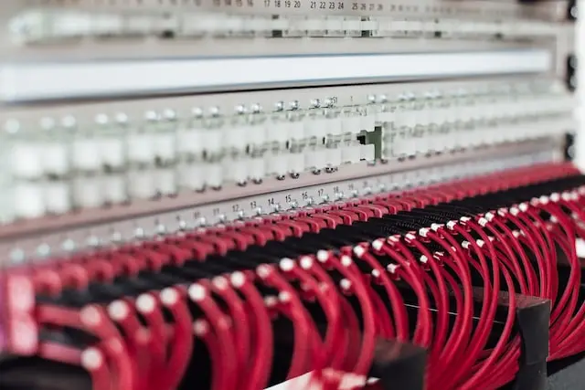 cables on a network switch